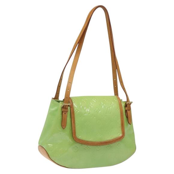 LOUIS VUITTON Monogram Vernis Biscayne Bay GM Bag Peppermint - Picture 1 of 16